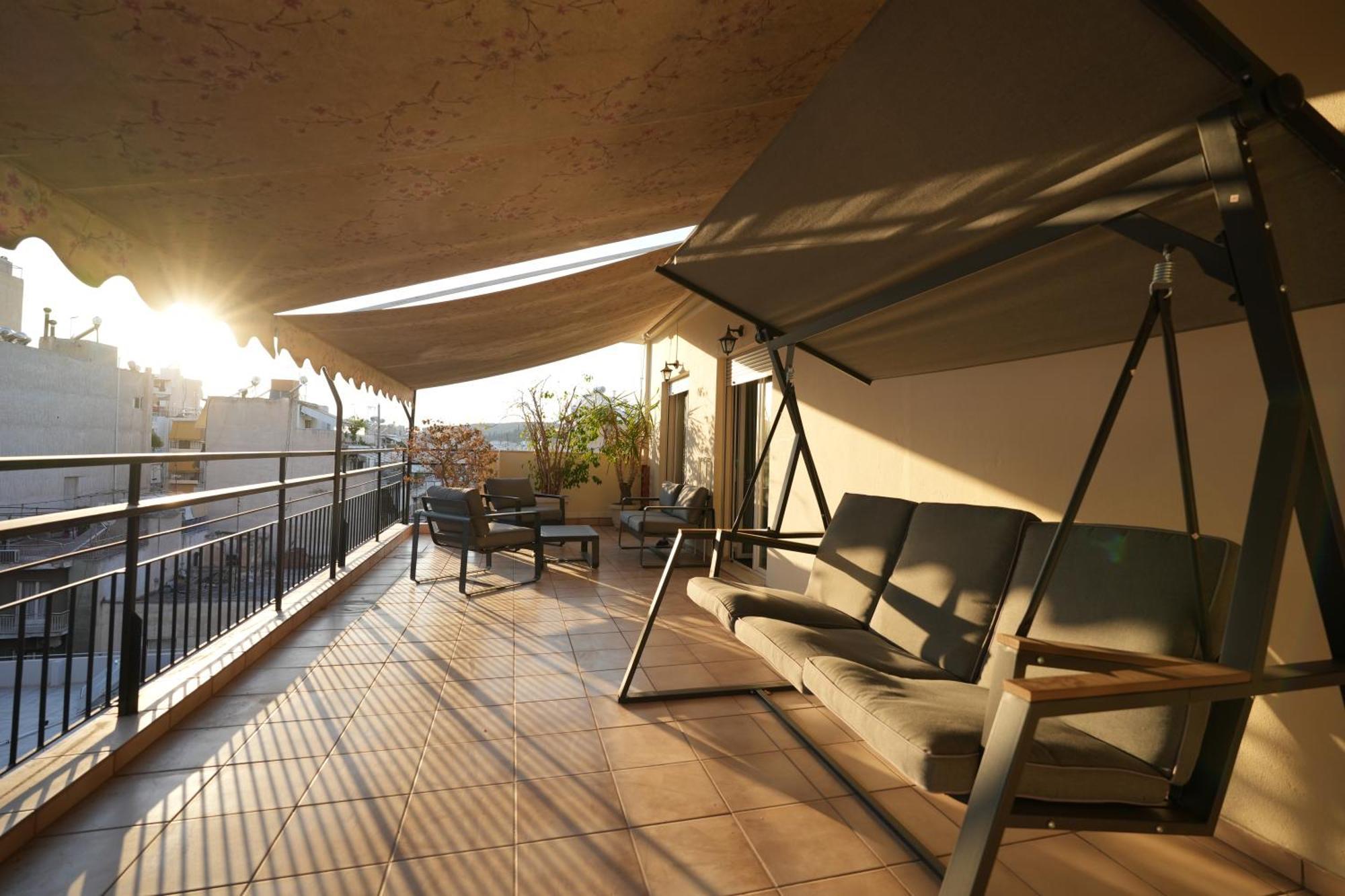 Modern Athenian Penthouse Atenas Exterior foto